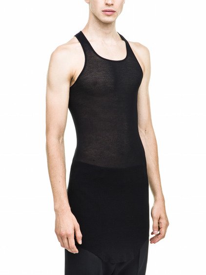 Rick Owens: Men's Basic Rib Tank Top (Dust) | DSMNY E-SHOP
