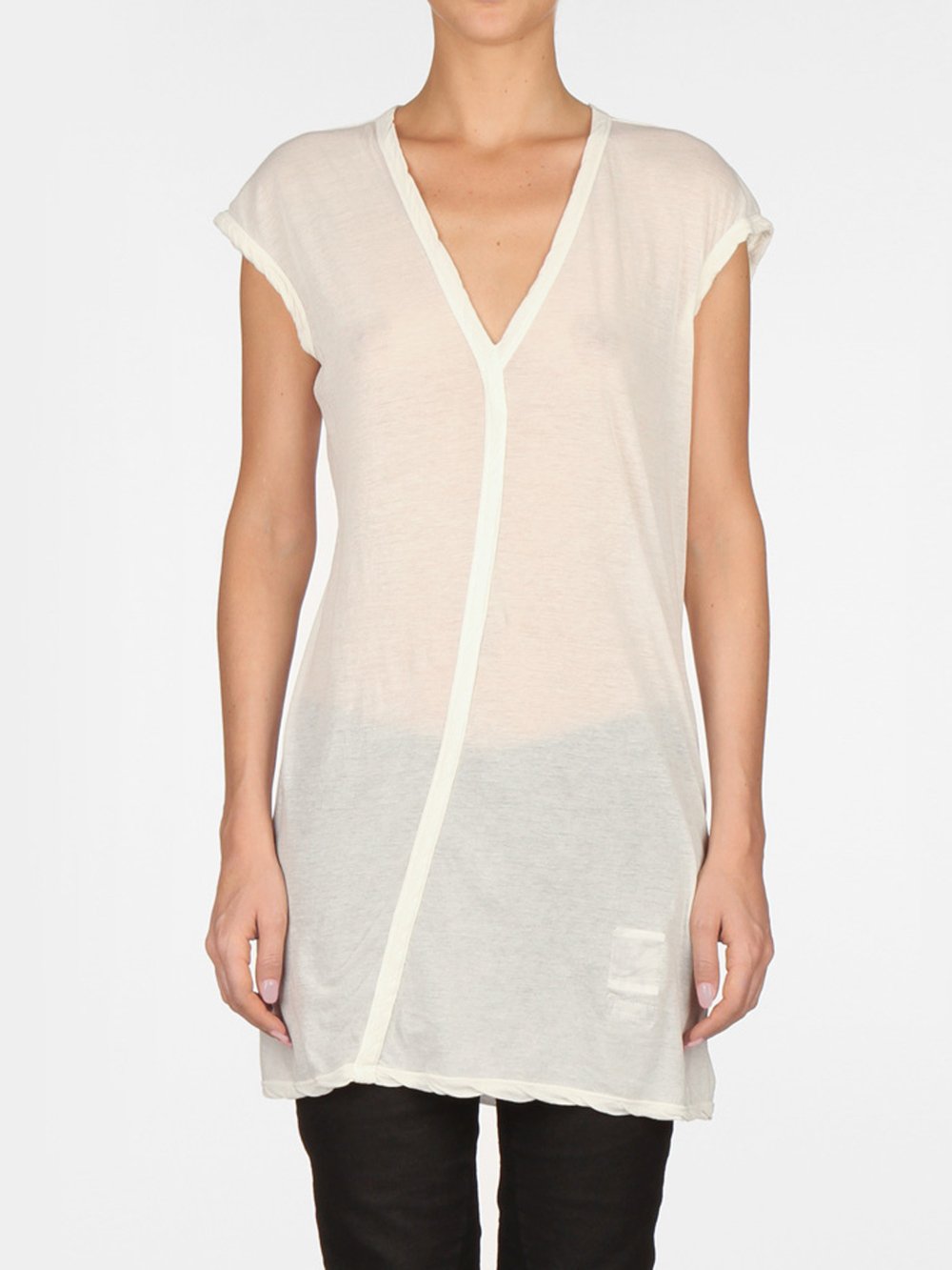 RICK OWENS DRKSHDW - V-NECK TEE