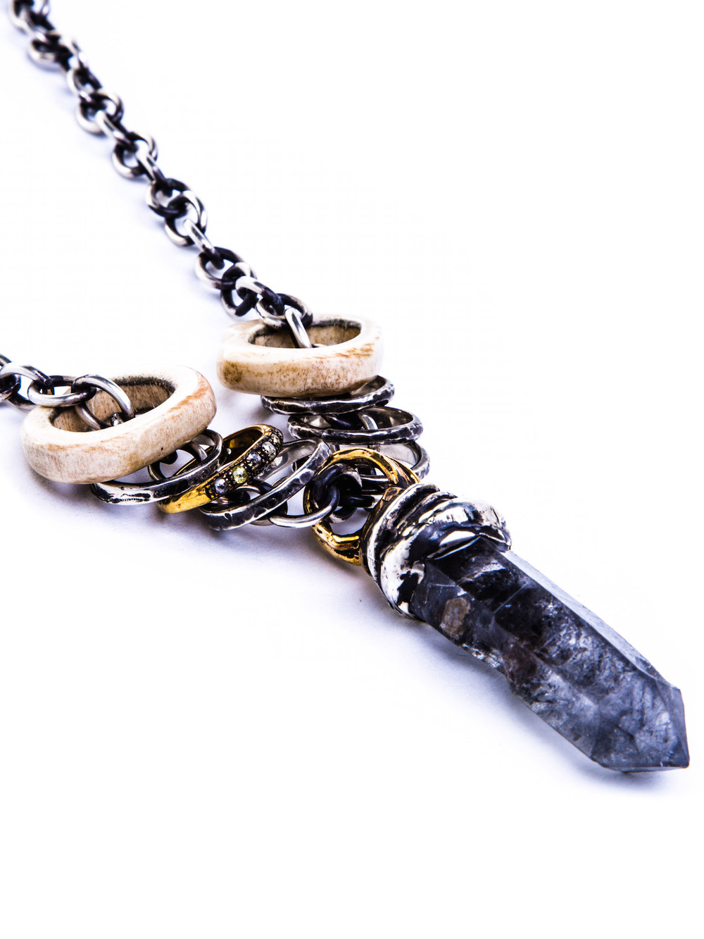 CRYSTAL STAKING NECKLACE image