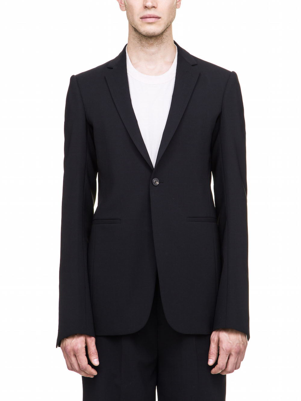 RICK OWENS SOFT BLAZER IN BLACK