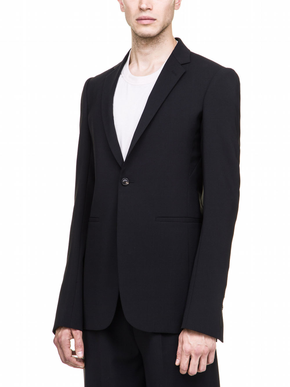 RICK OWENS SOFT BLAZER IN BLACK