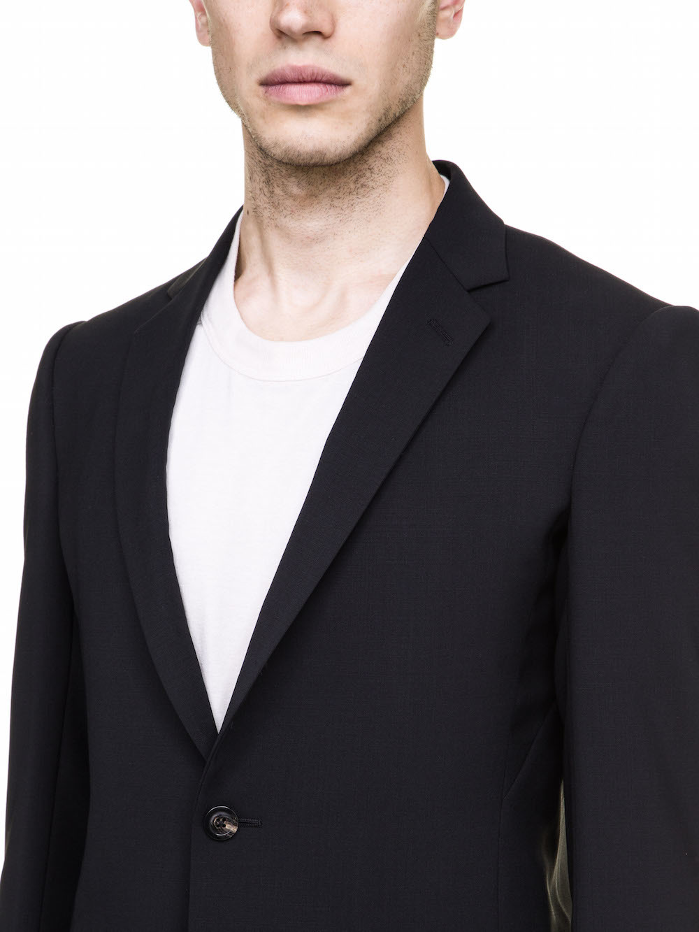 RICK OWENS SOFT BLAZER IN BLACK