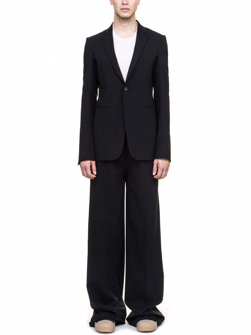 RICK OWENS SOFT BLAZER IN BLACK