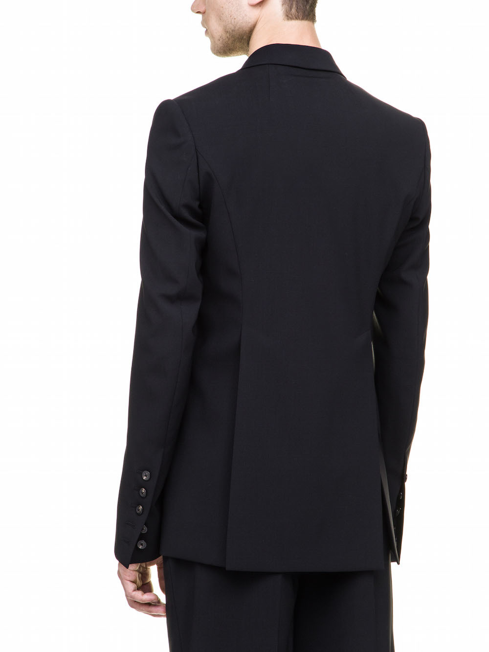 RICK OWENS SOFT BLAZER IN BLACK