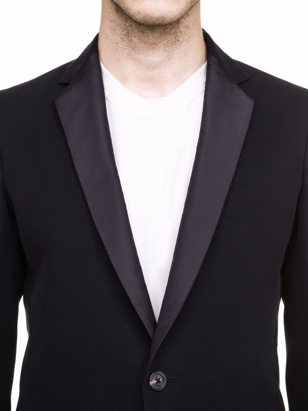 RICK OWENS TUSK BLAZER IN BLACK