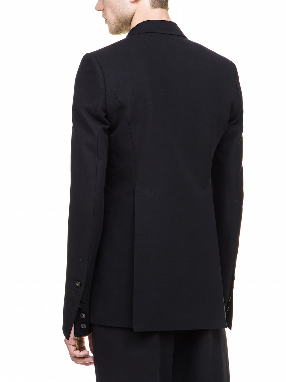 RICK OWENS TUSK BLAZER IN BLACK