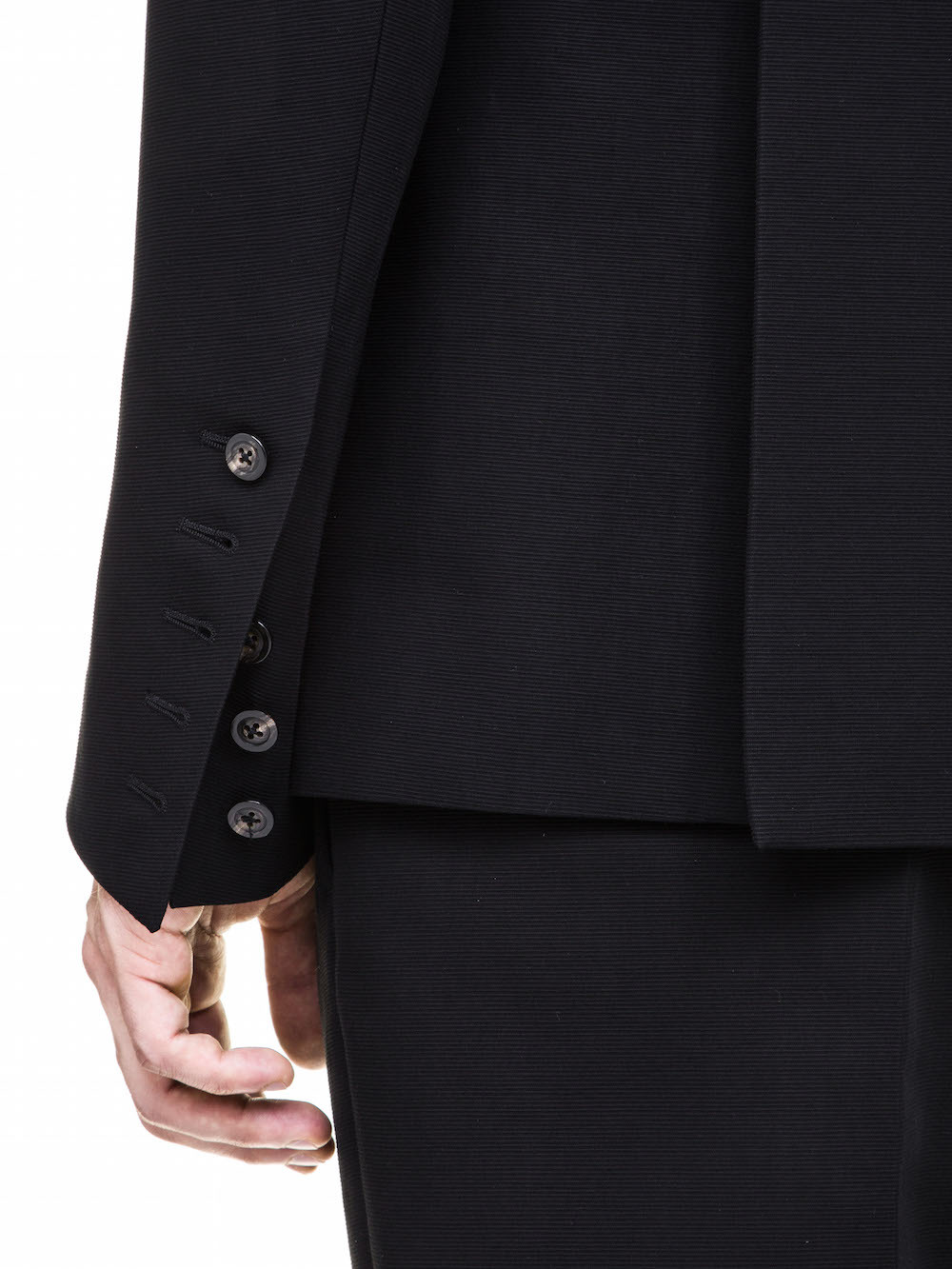 RICK OWENS TUSK BLAZER IN BLACK