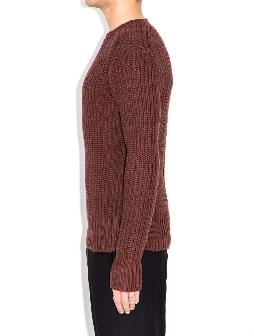 rick owens red sweater