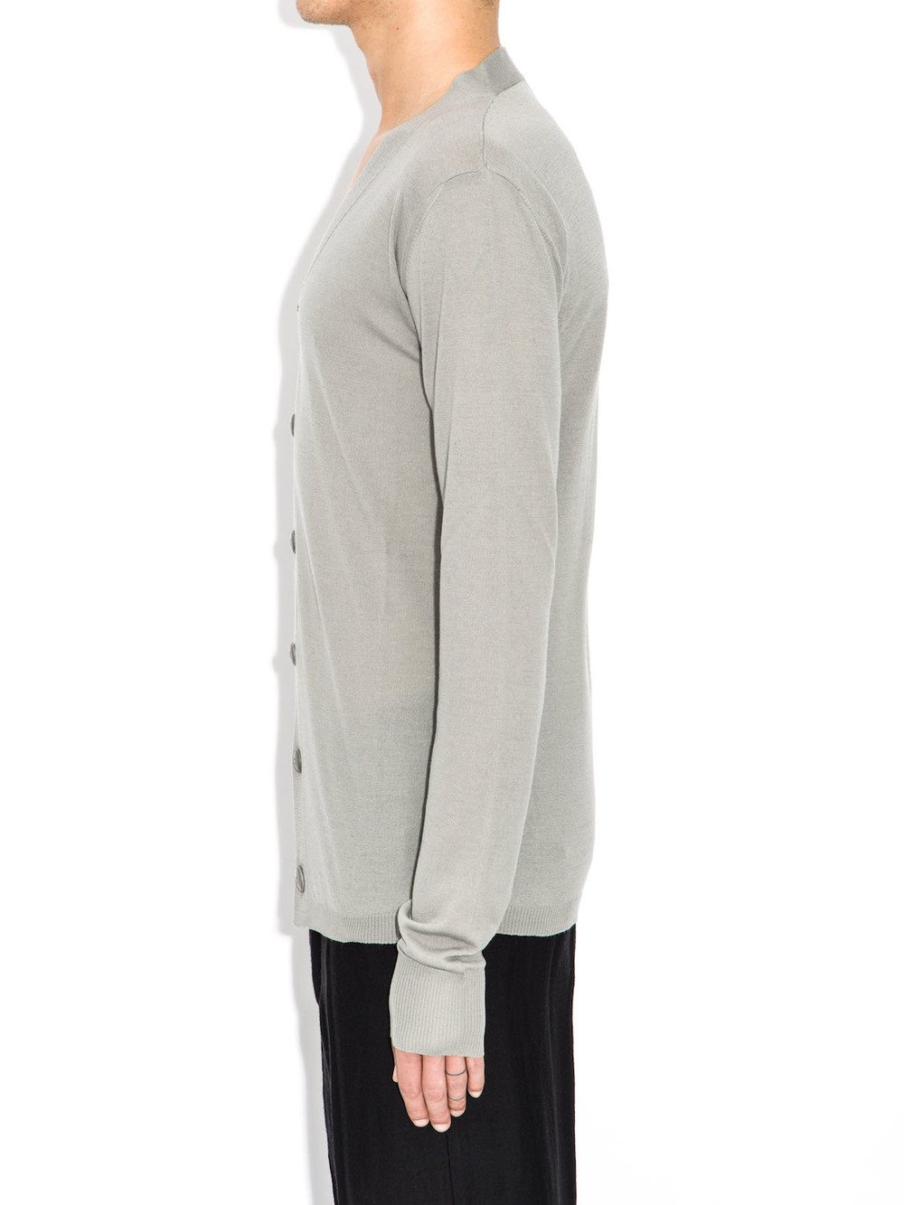 rick owens long sleeves cardigan