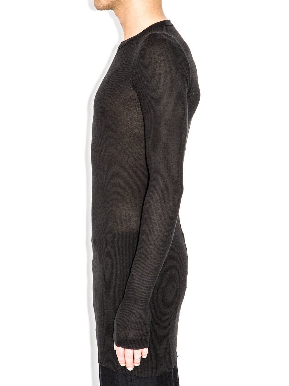 rick owens black long sleeve