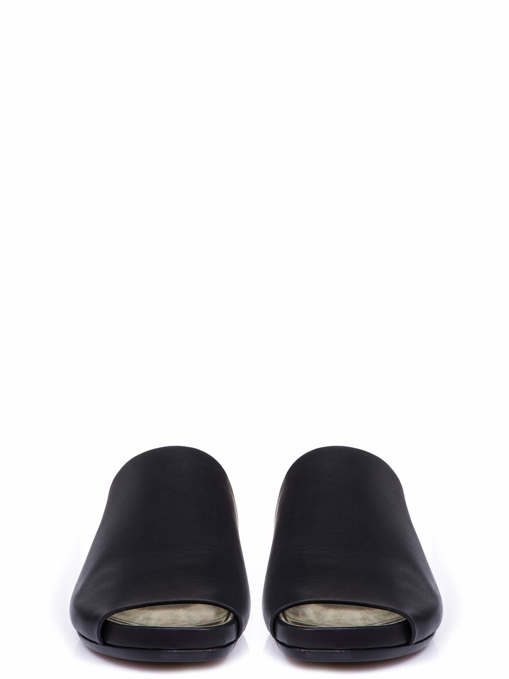 RICK OWENS GRANOLA SLIDE SANDAL IN BLACK