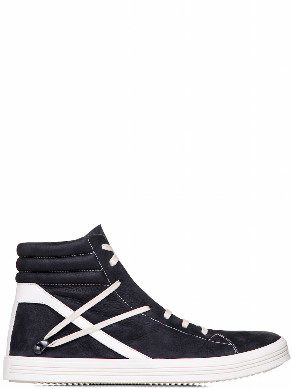 RICK OWENS GEOTHRASHER HIGH SNEAKERS IN BLACK