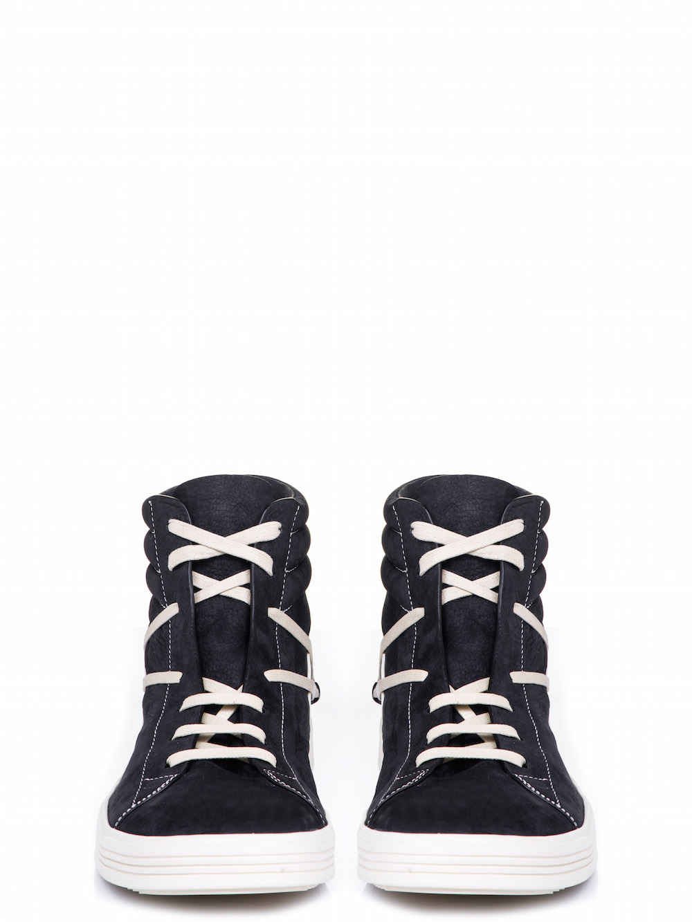 RICK OWENS GEOTHRASHER HIGH SNEAKERS IN BLACK
