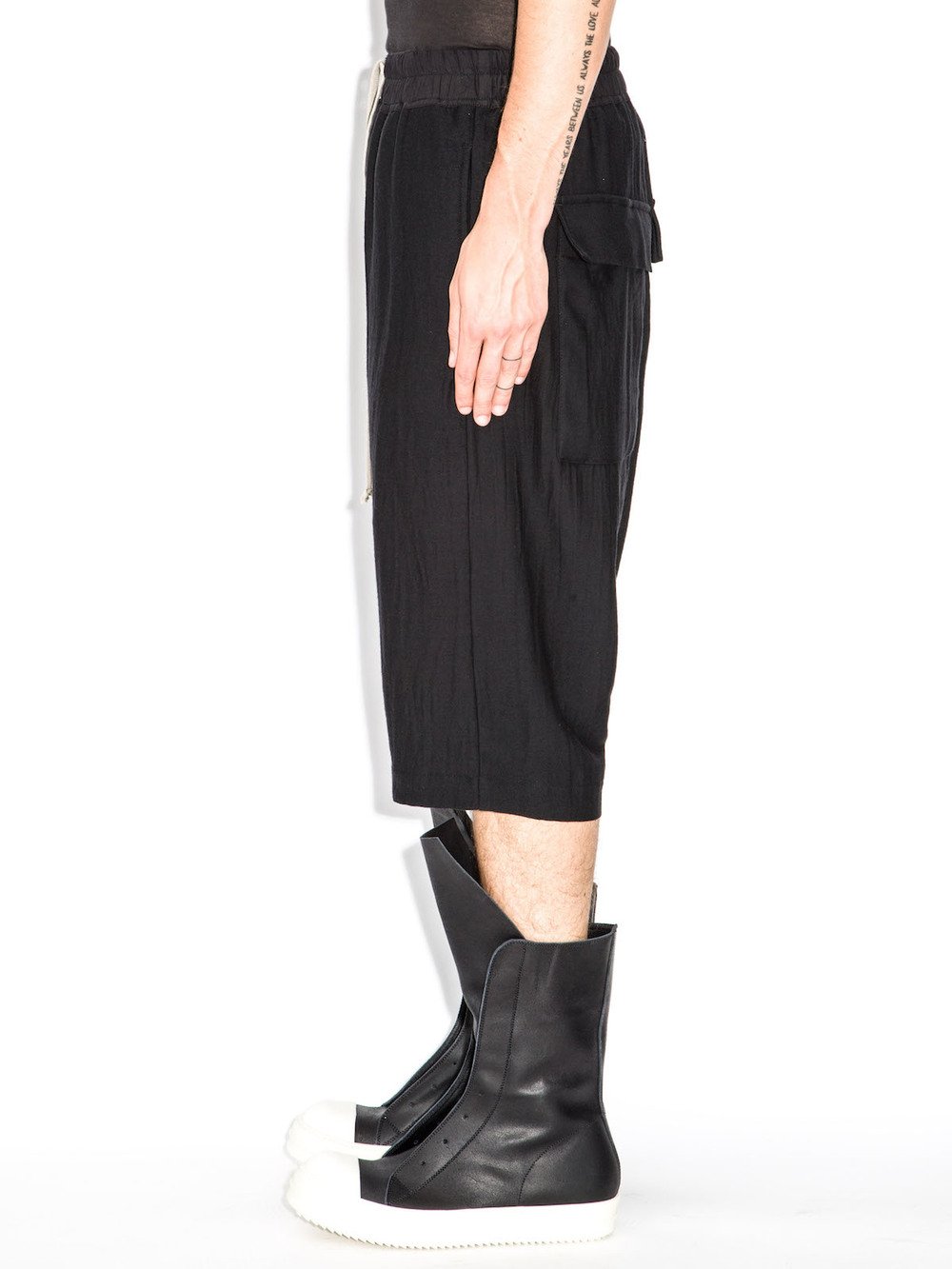 rick owens black shorts