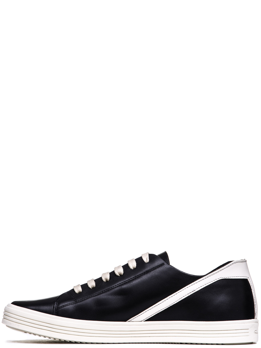 RICK OWENS GEOTHRASHER SHOES IN BLACK LEATHER