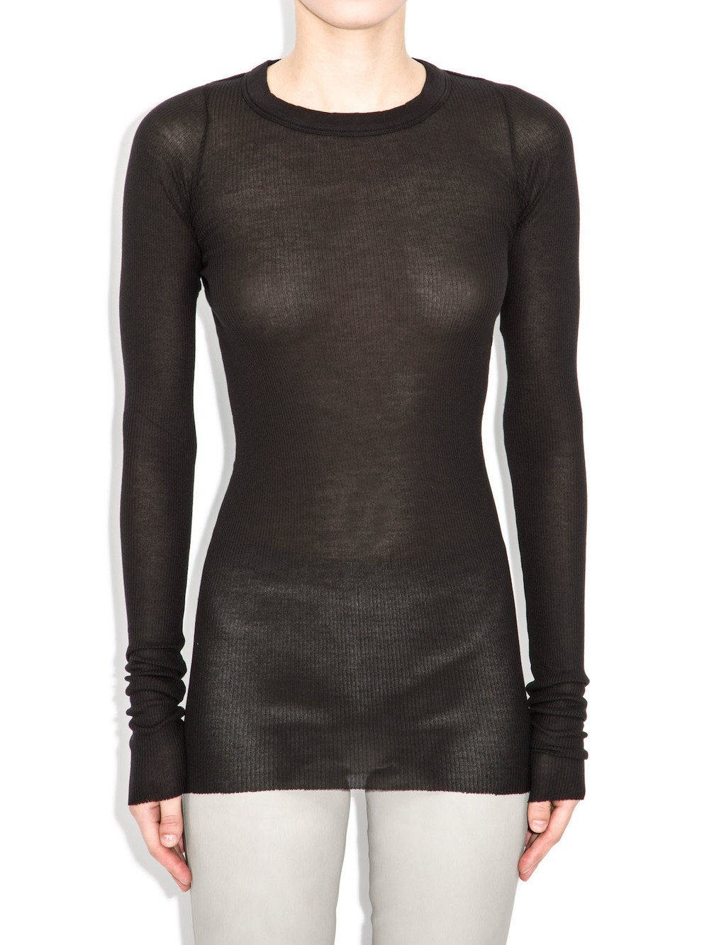 rick owens black long sleeve