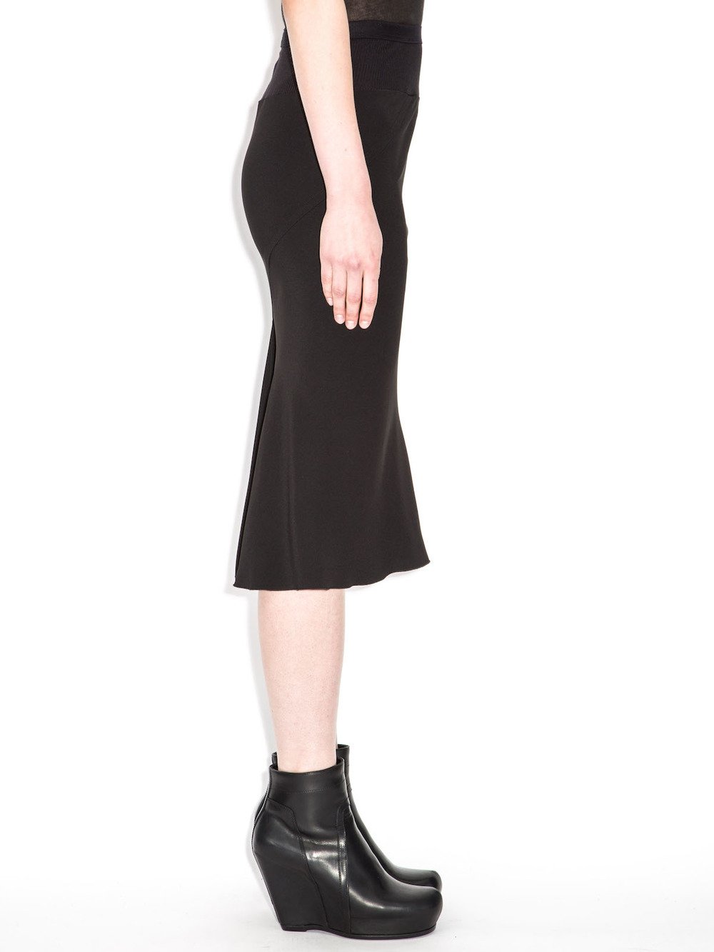 rick owens black skirt