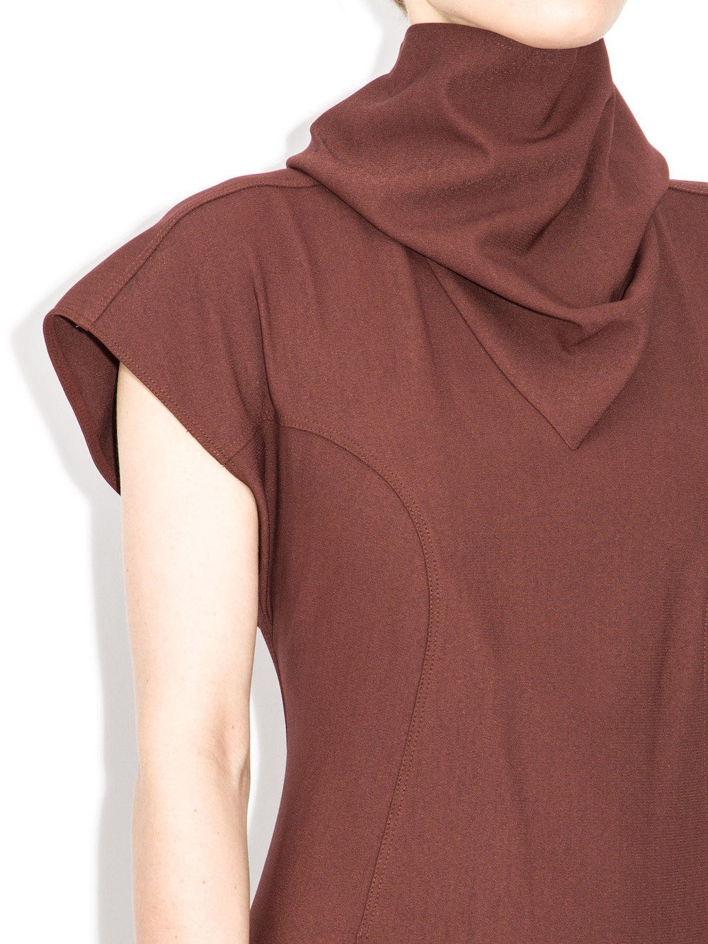 rick owens red long dress