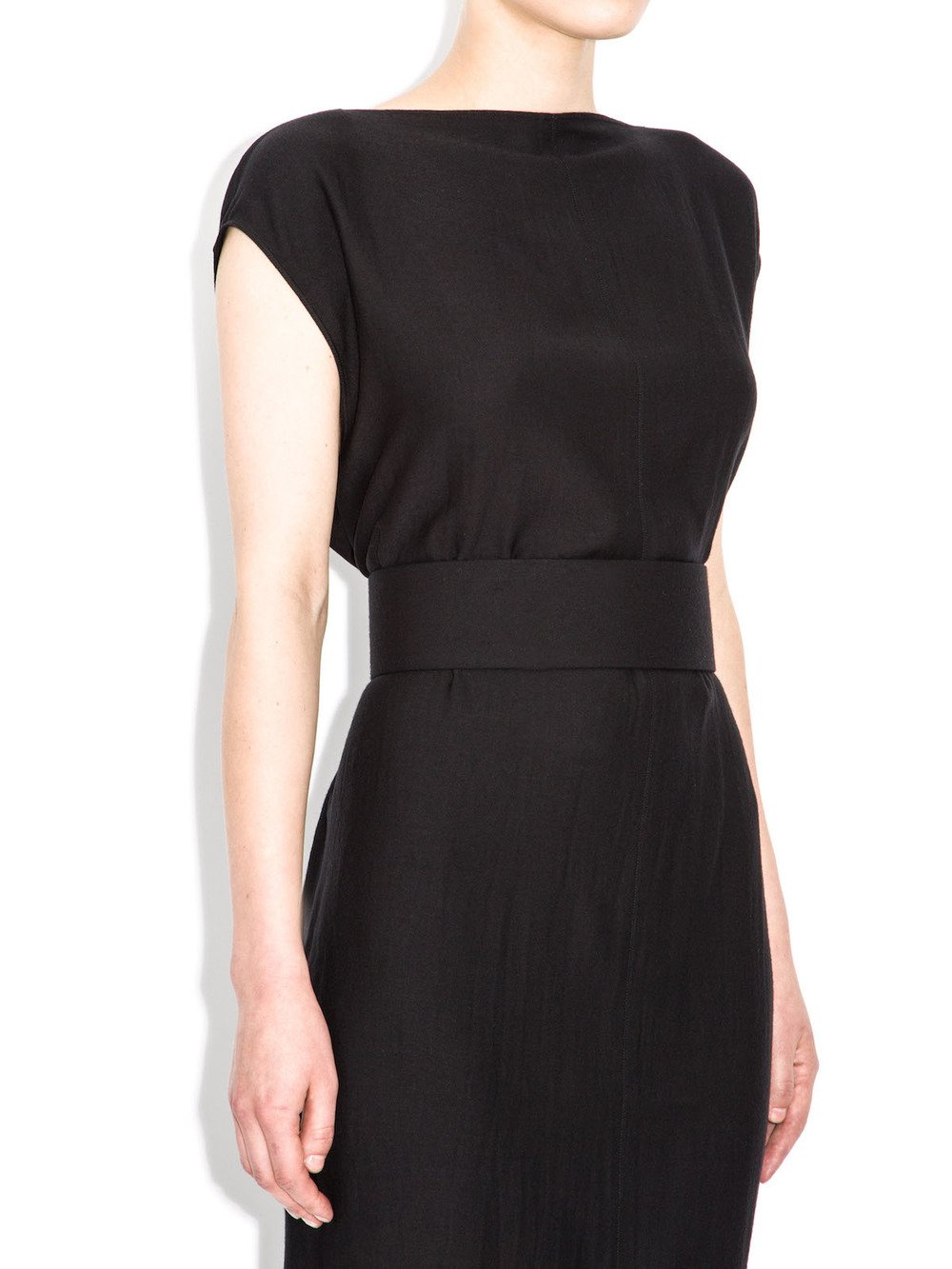 rick owens black long dress