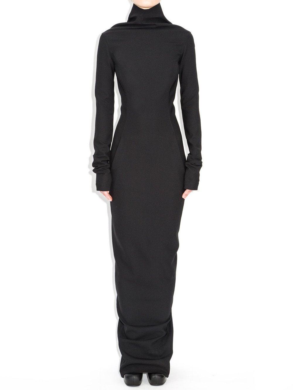 rick owens black raso dress