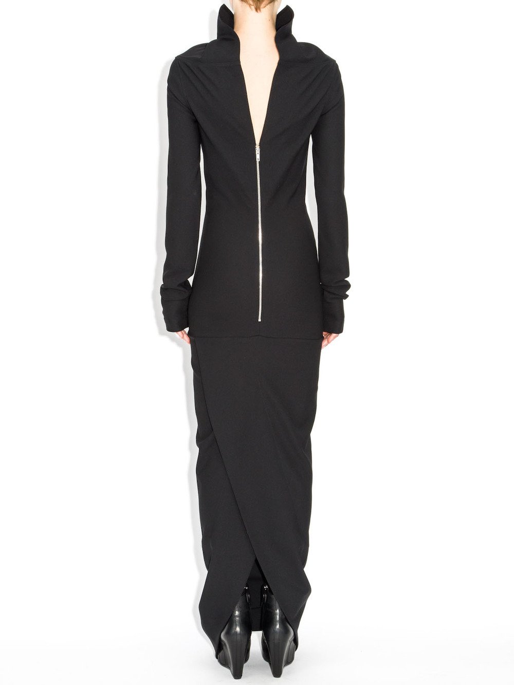 black long dress rick owens