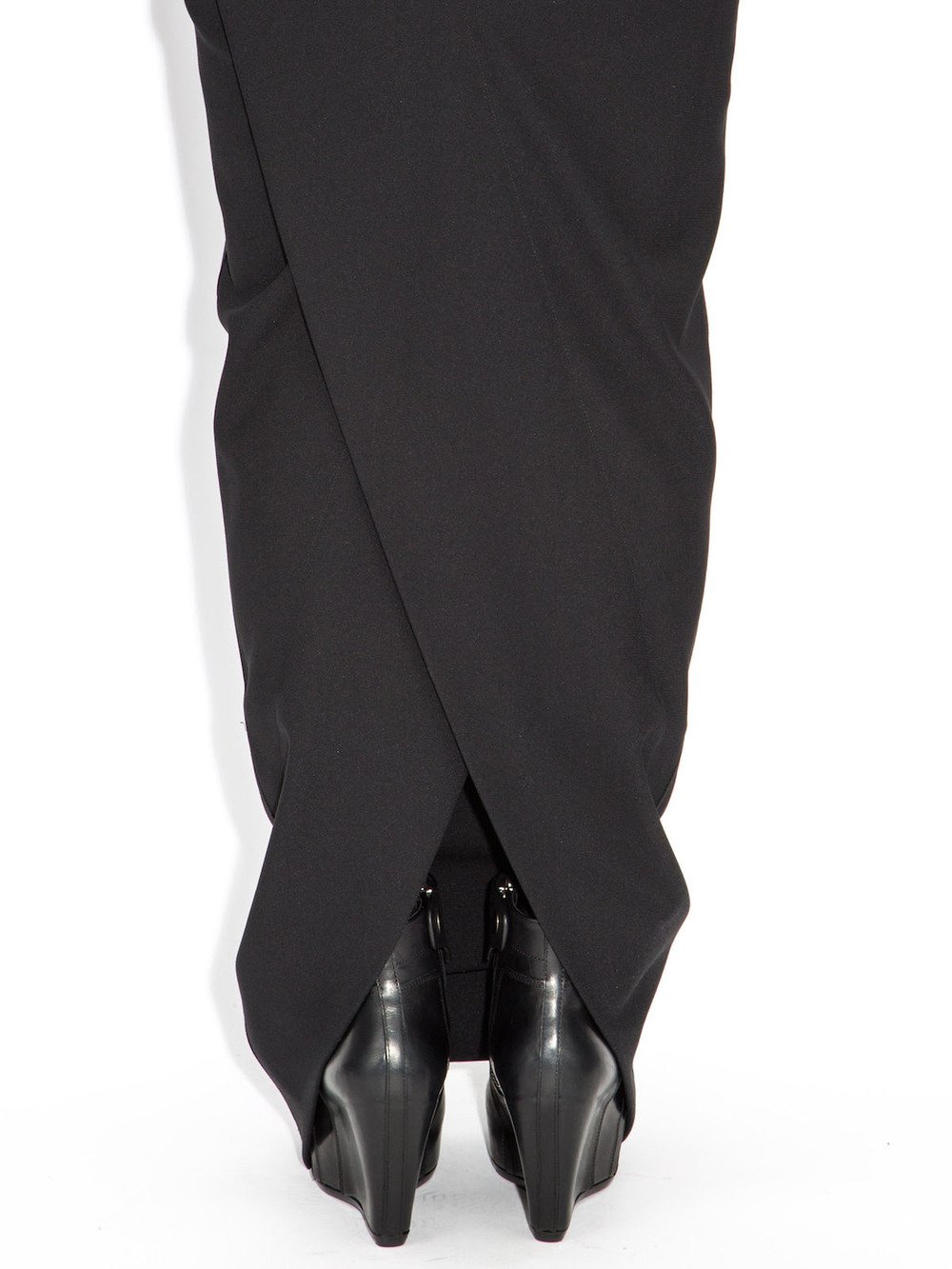 total black long dress