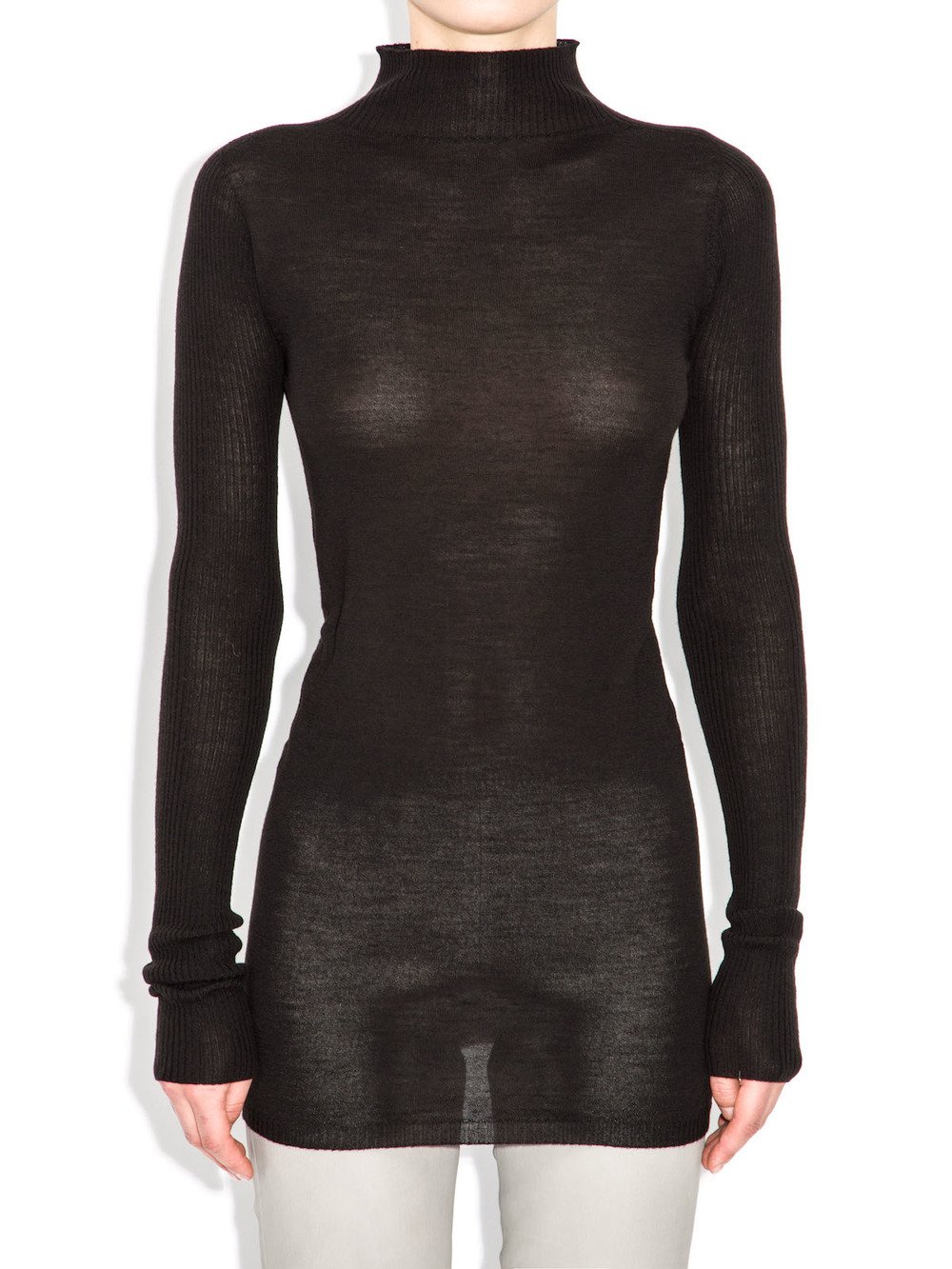 rick owens turtleneck sweater