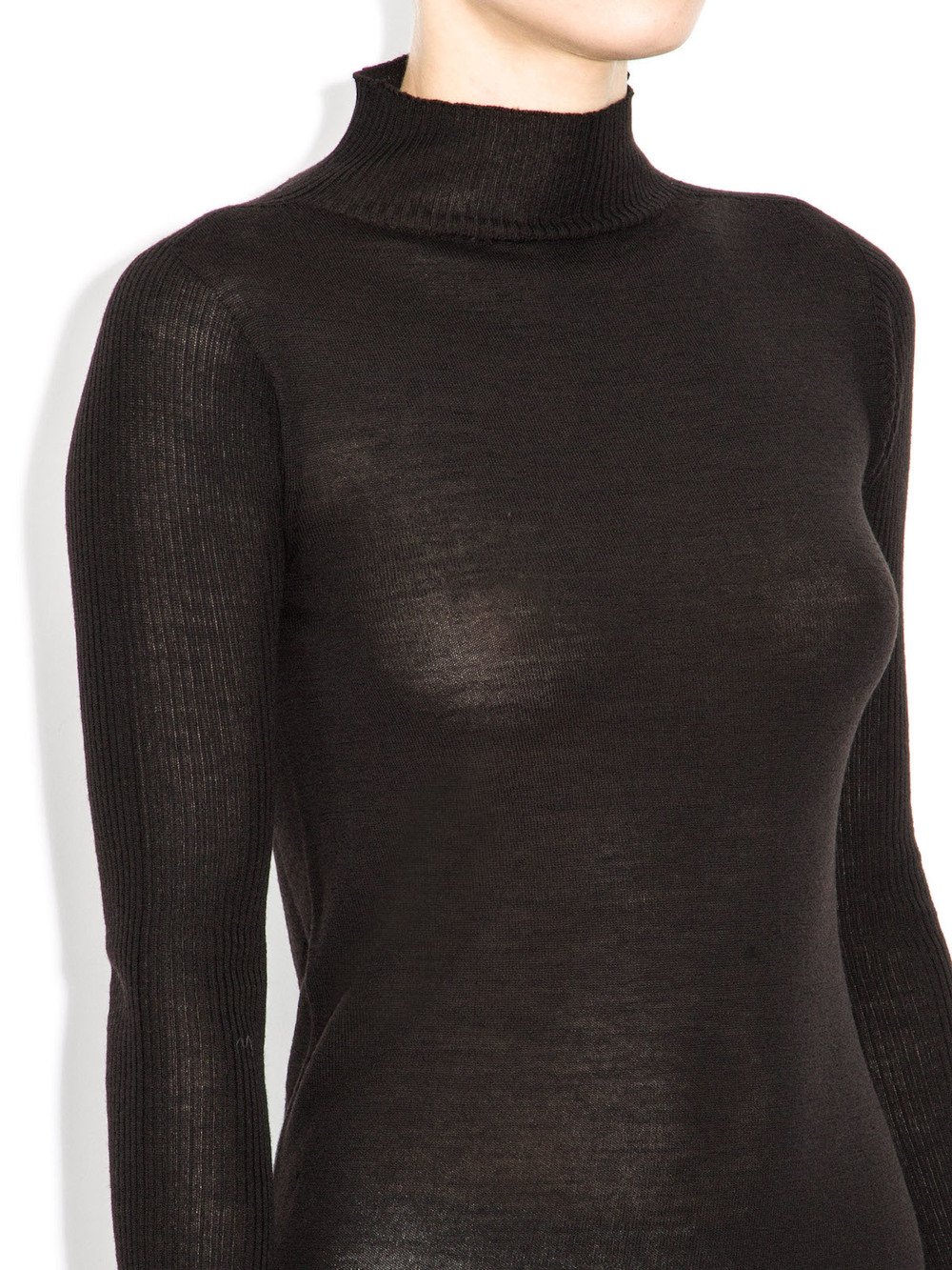black wool sweater rick owens