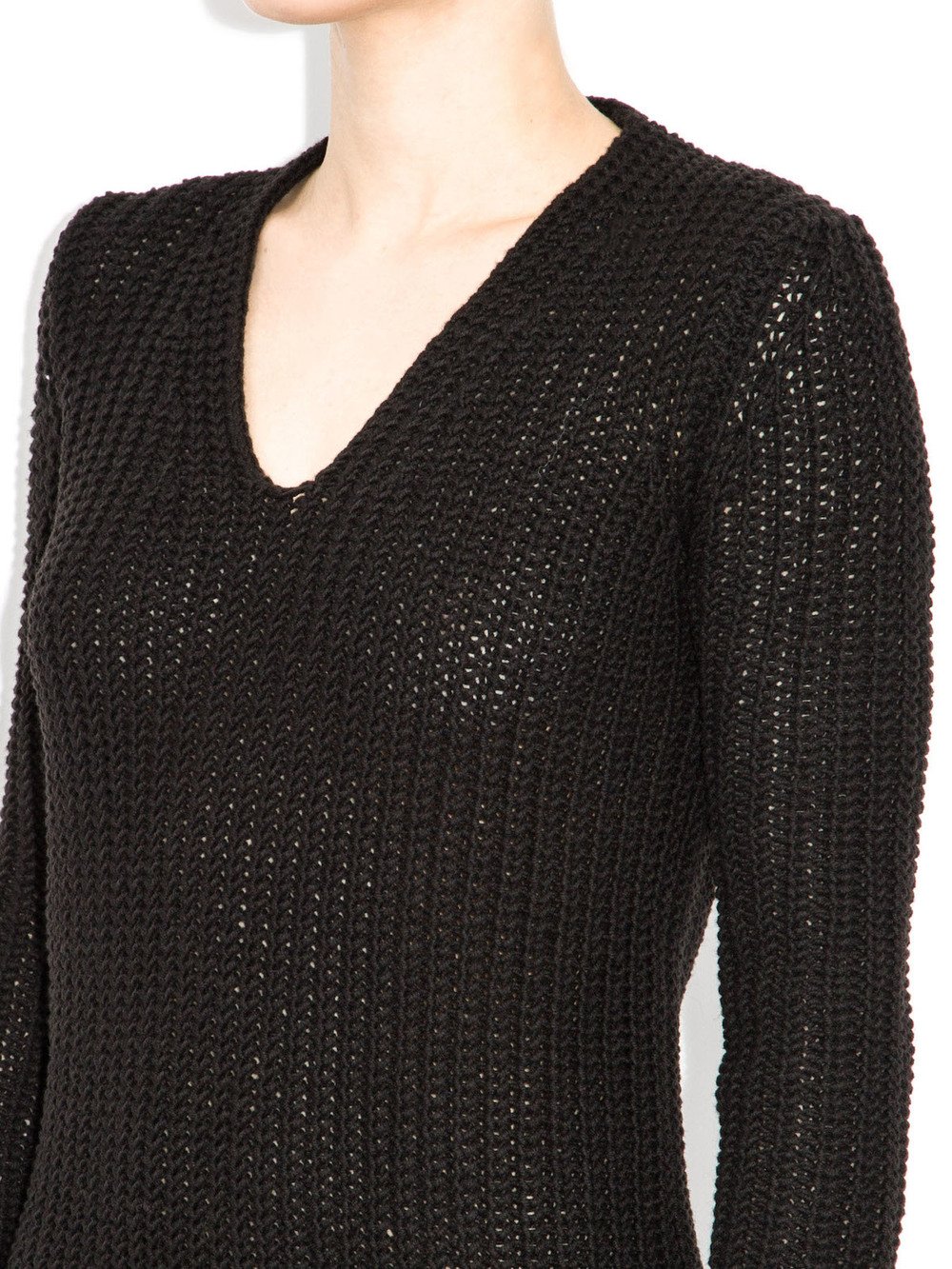 black long sweater rick owens