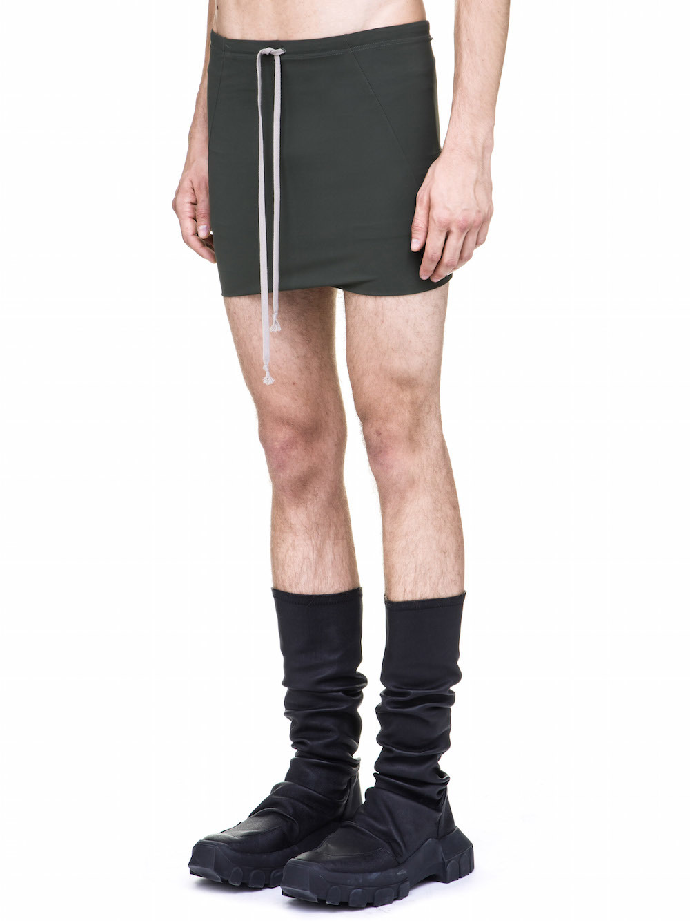 RICK OWENS BATHING TRUNK IN FOREST GREEN