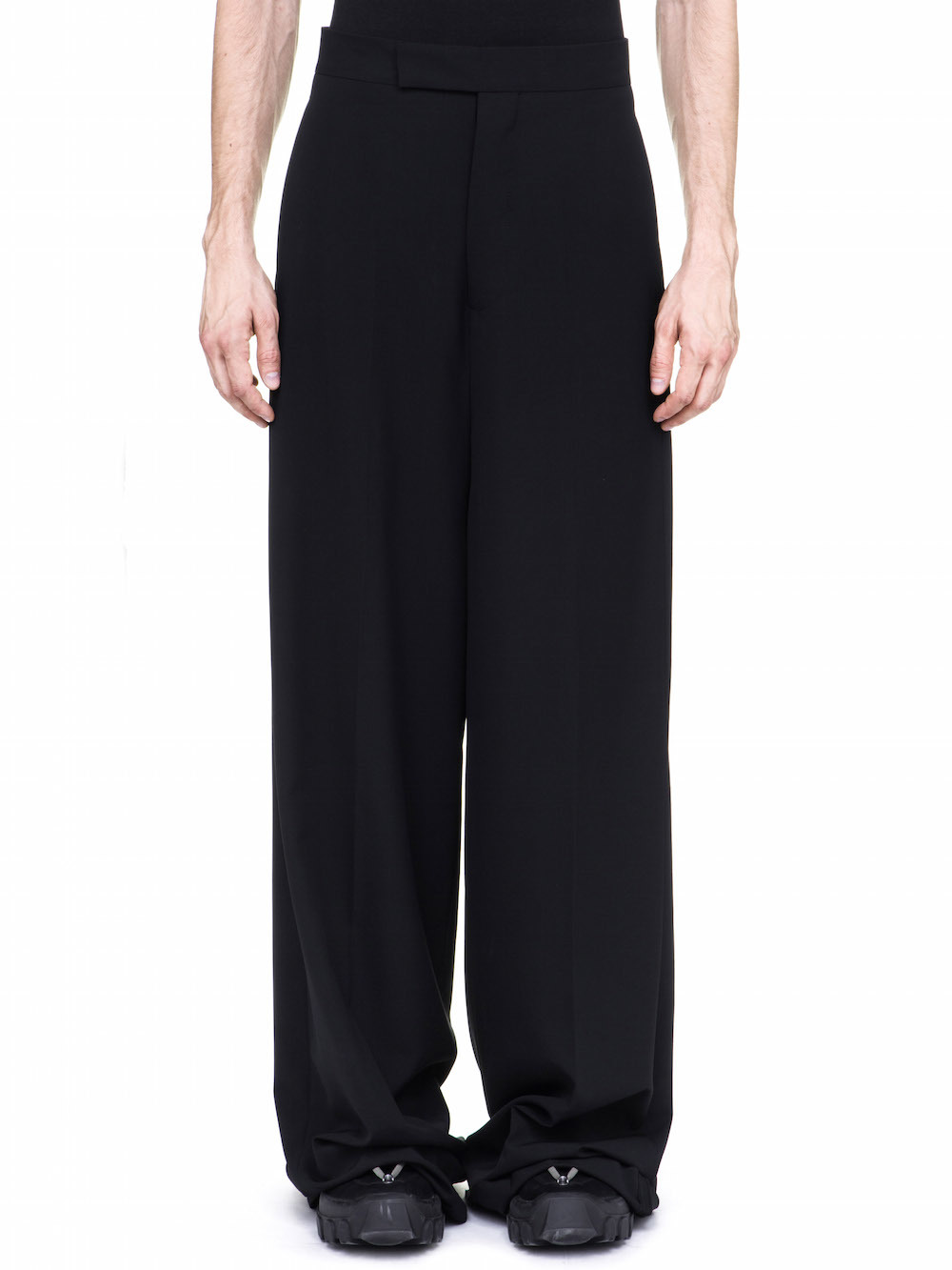 RICK OWENS OFF-THE-RUNWAY VISCONTIS TROUSERS IN BLACK