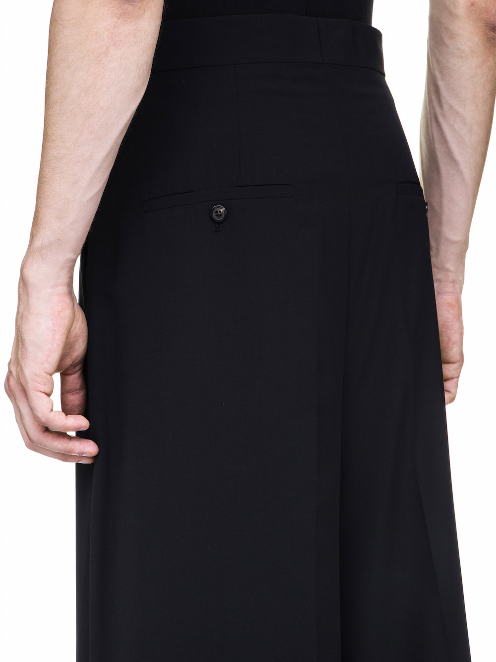 RICK OWENS OFF-THE-RUNWAY VISCONTIS TROUSERS IN BLACK