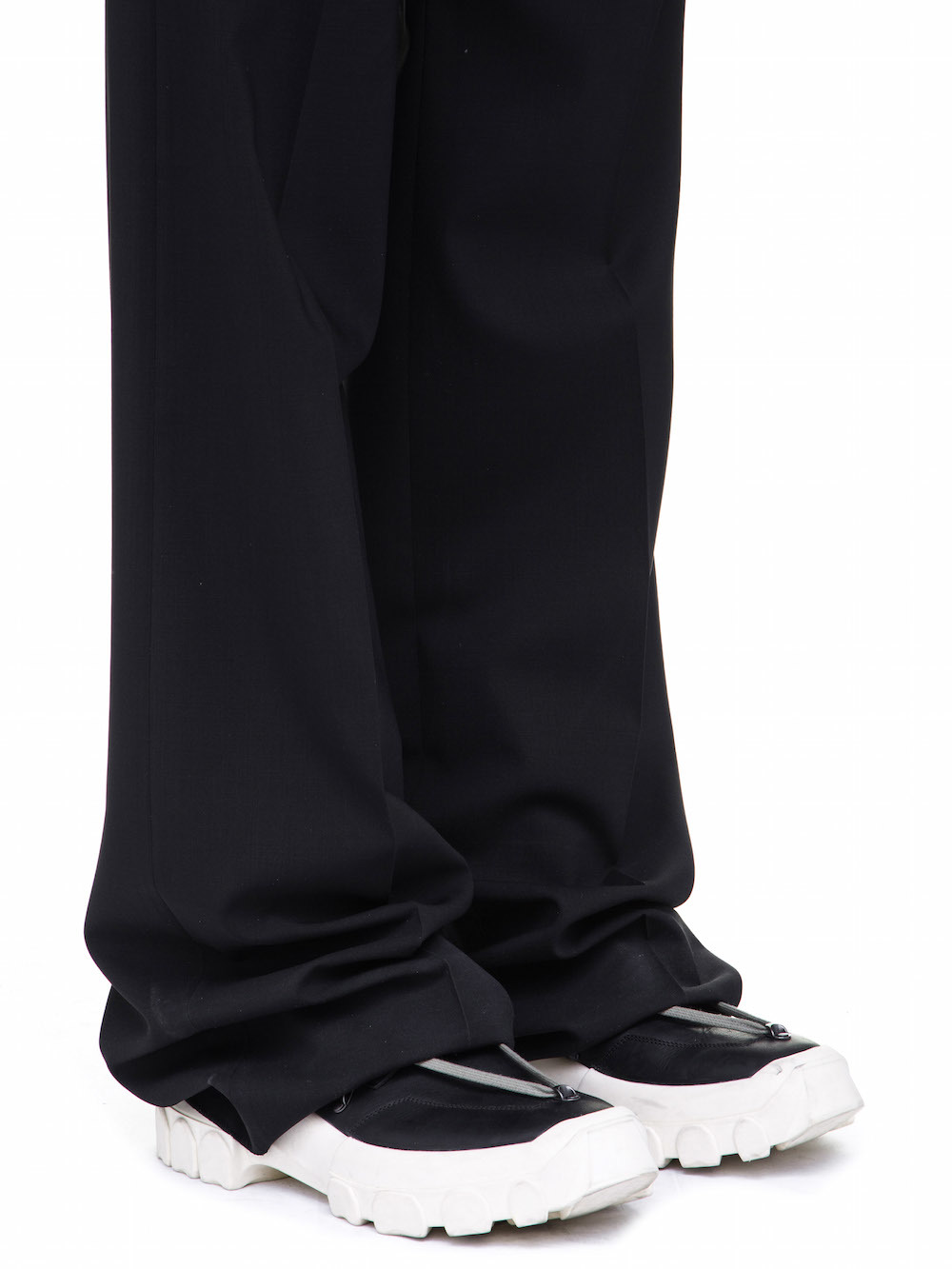 RICK OWENS OFF-THE-RUNWAY MASTODON TROUSERS IN BLACK