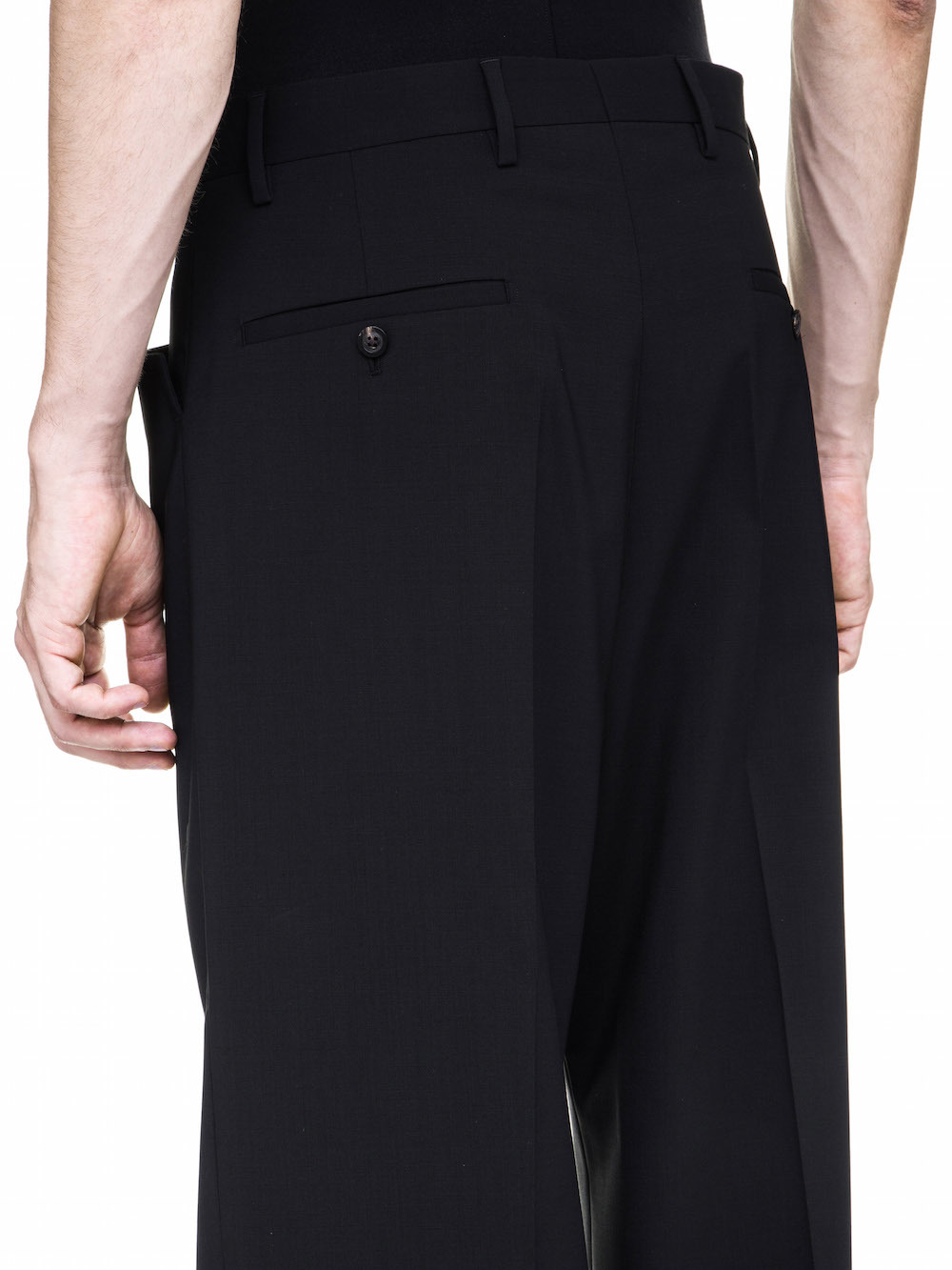 RICK OWENS OFF-THE-RUNWAY MASTODON TROUSERS IN BLACK