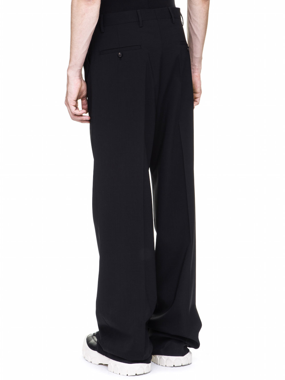 RICK OWENS OFF-THE-RUNWAY MASTODON TROUSERS IN BLACK