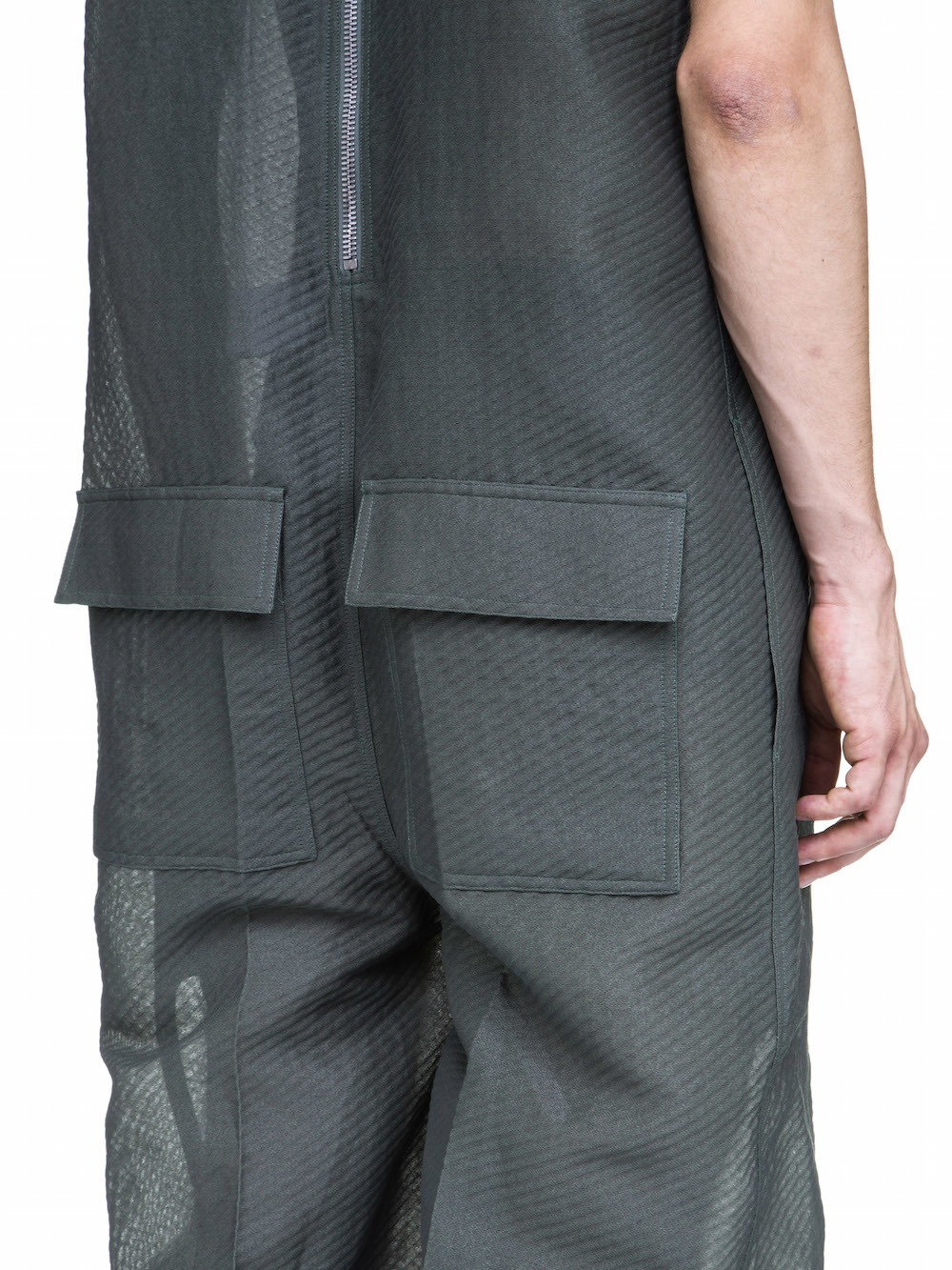 RICK OWENS DIRT BODYBAG IN SAGE GREEN