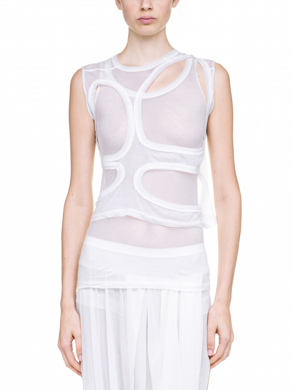 RICK OWENS MEMBRANE TEE TRANSPARENT