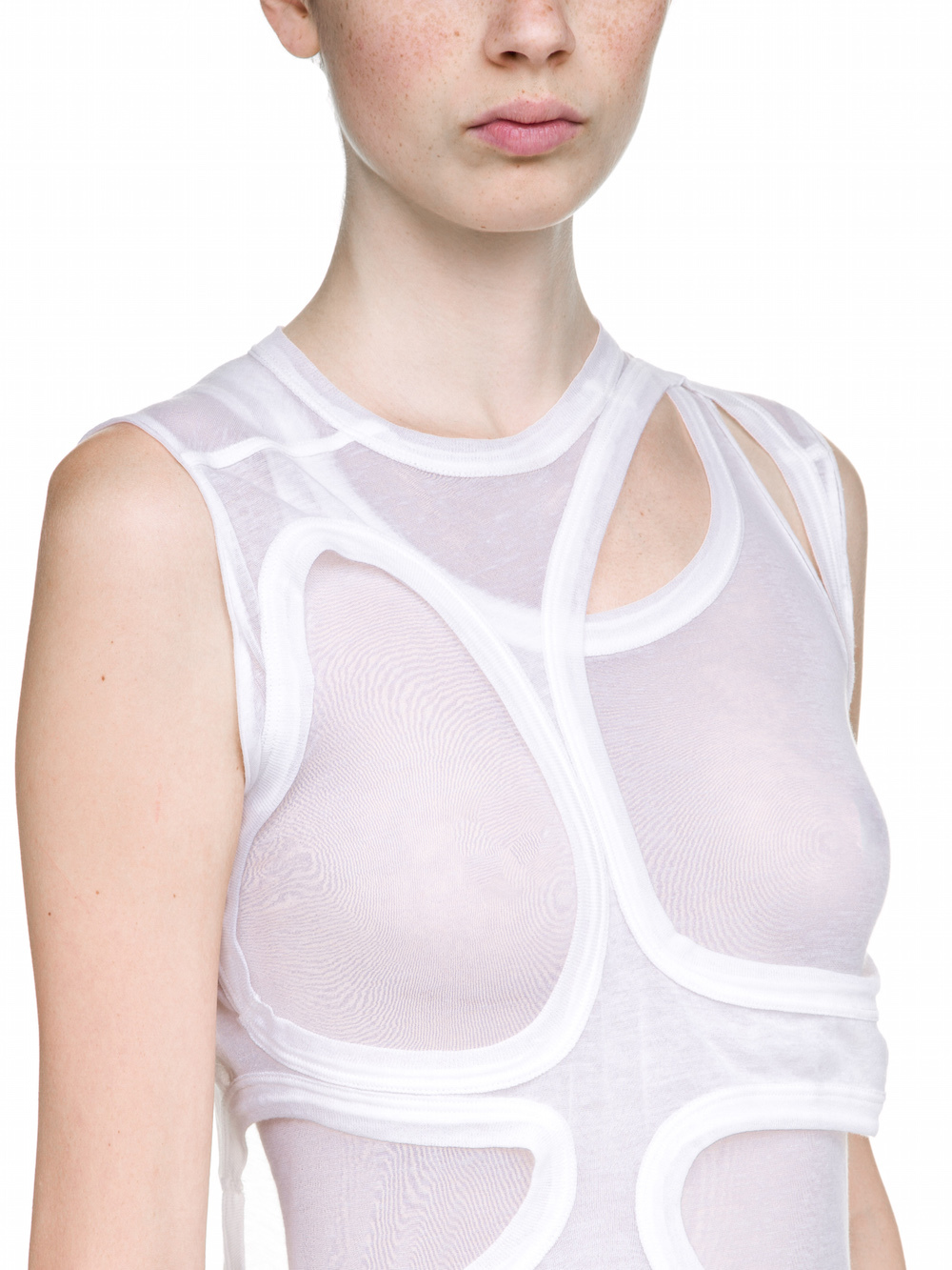 RICK OWENS MEMBRANE TEE TRANSPARENT