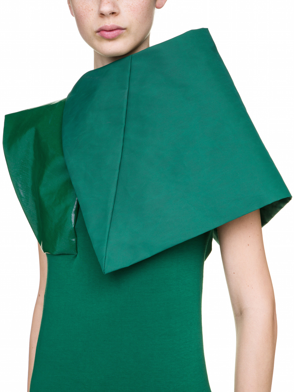 RICK OWENS URANIAN TOP IN WHEATGRASS GREEN