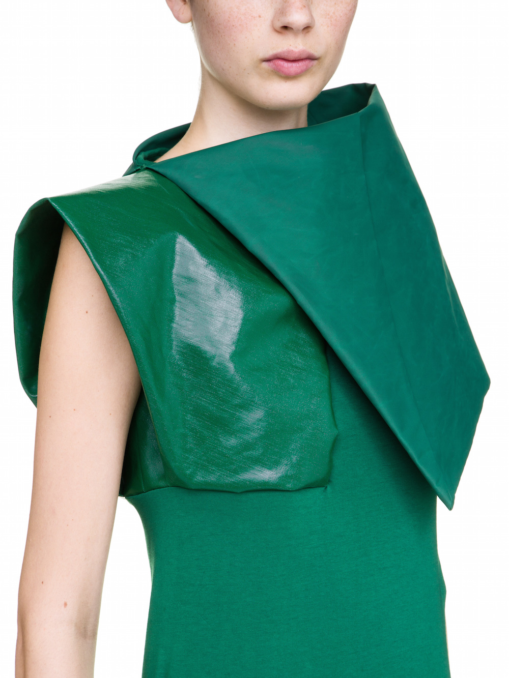 RICK OWENS URANIAN TOP IN WHEATGRASS GREEN