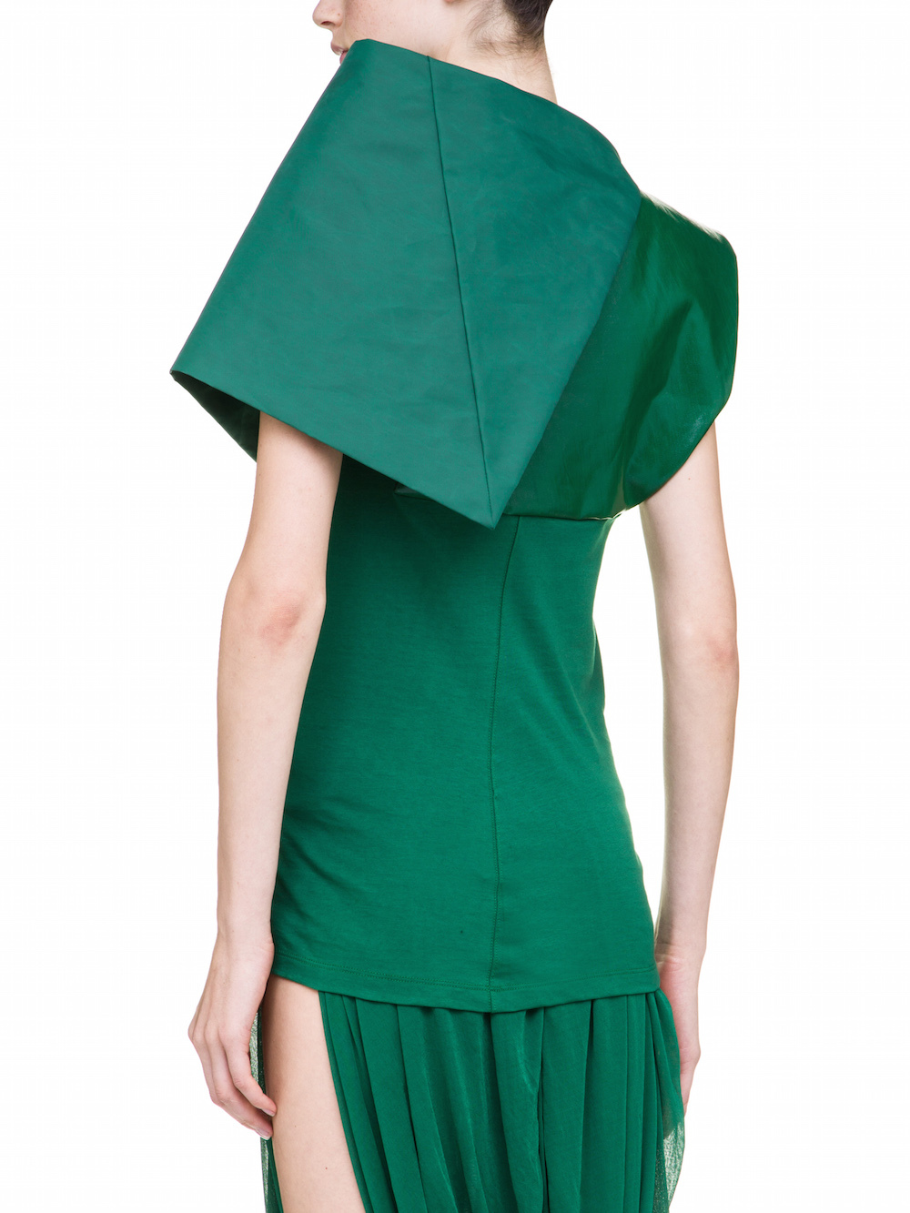 RICK OWENS URANIAN TOP IN WHEATGRASS GREEN