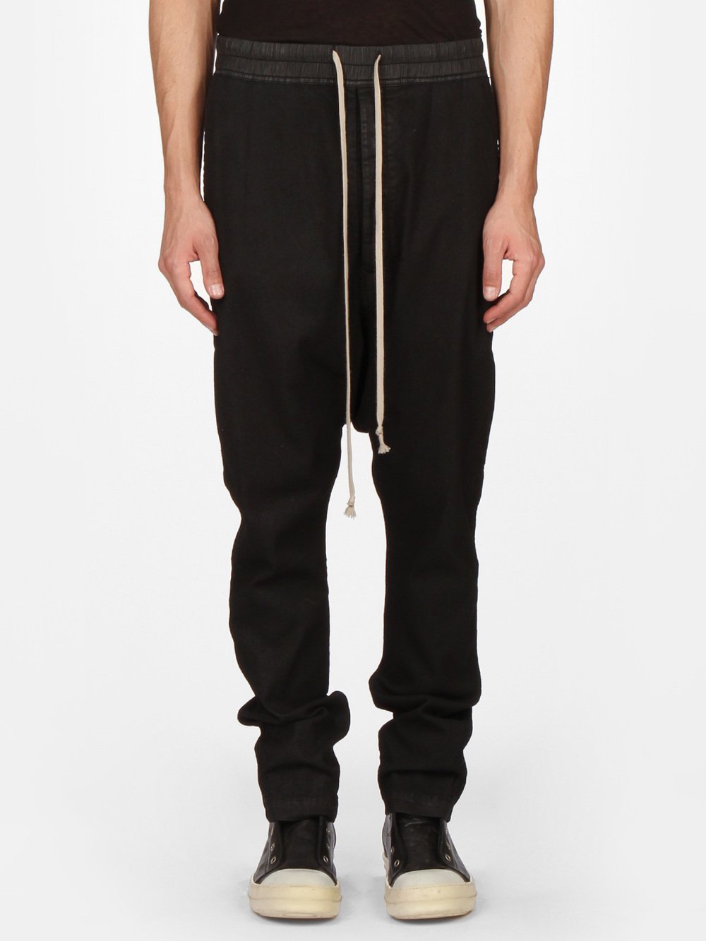 RICK OWENS DRKSHDW - LONG DRAWSTRING TROUSERS