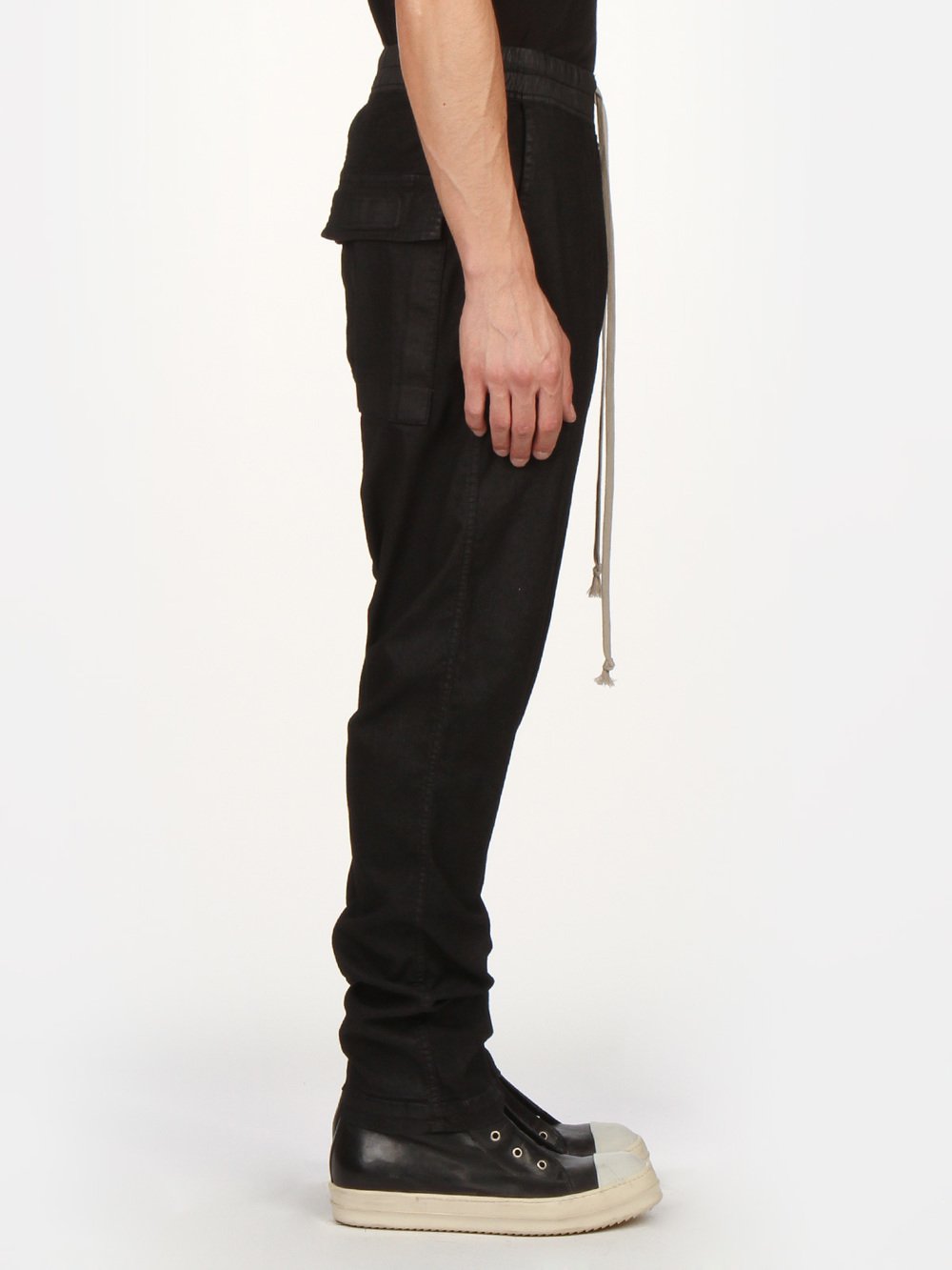 RICK OWENS DRKSHDW - LONG DRAWSTRING TROUSERS