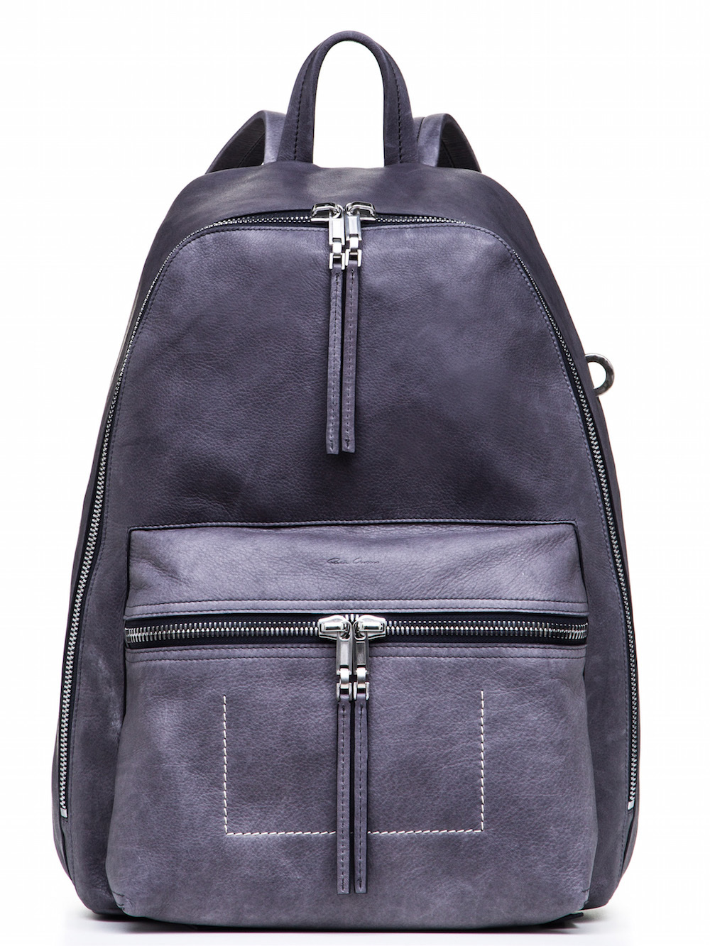 RICK OWENS BACKPACK IN PURPLE CALF LEATHER