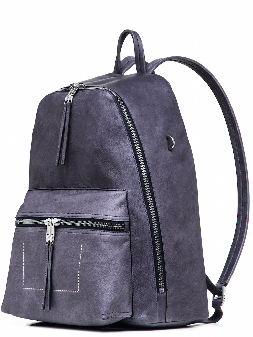 RICK OWENS BACKPACK IN PURPLE CALF LEATHER