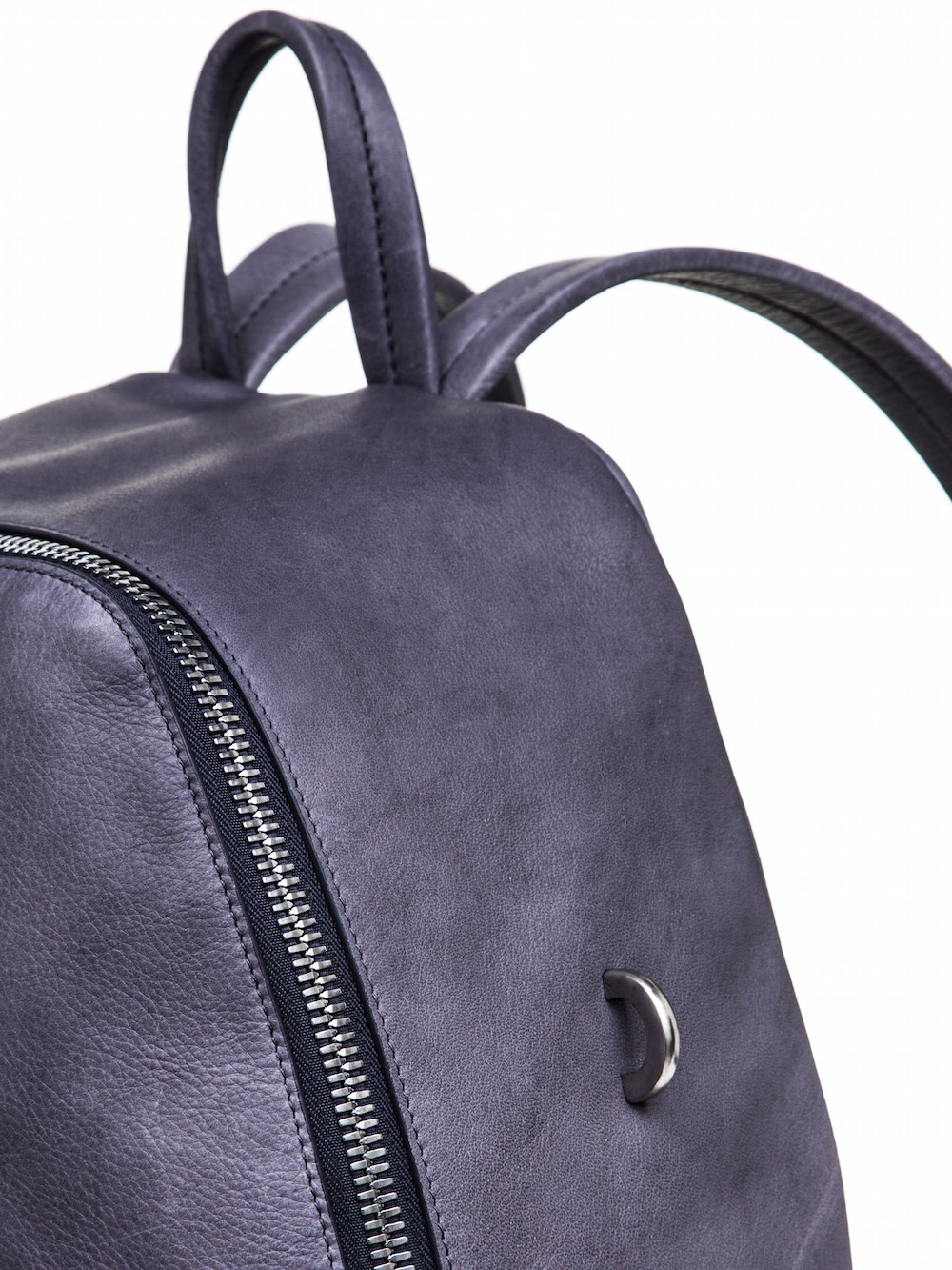 RICK OWENS BACKPACK IN PURPLE CALF LEATHER