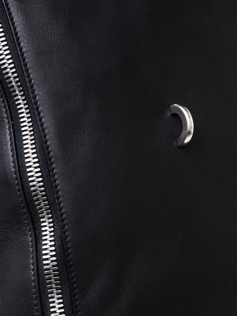 RICK OWENS MEGA BACKPACK IN BLACK CALF LEATHER