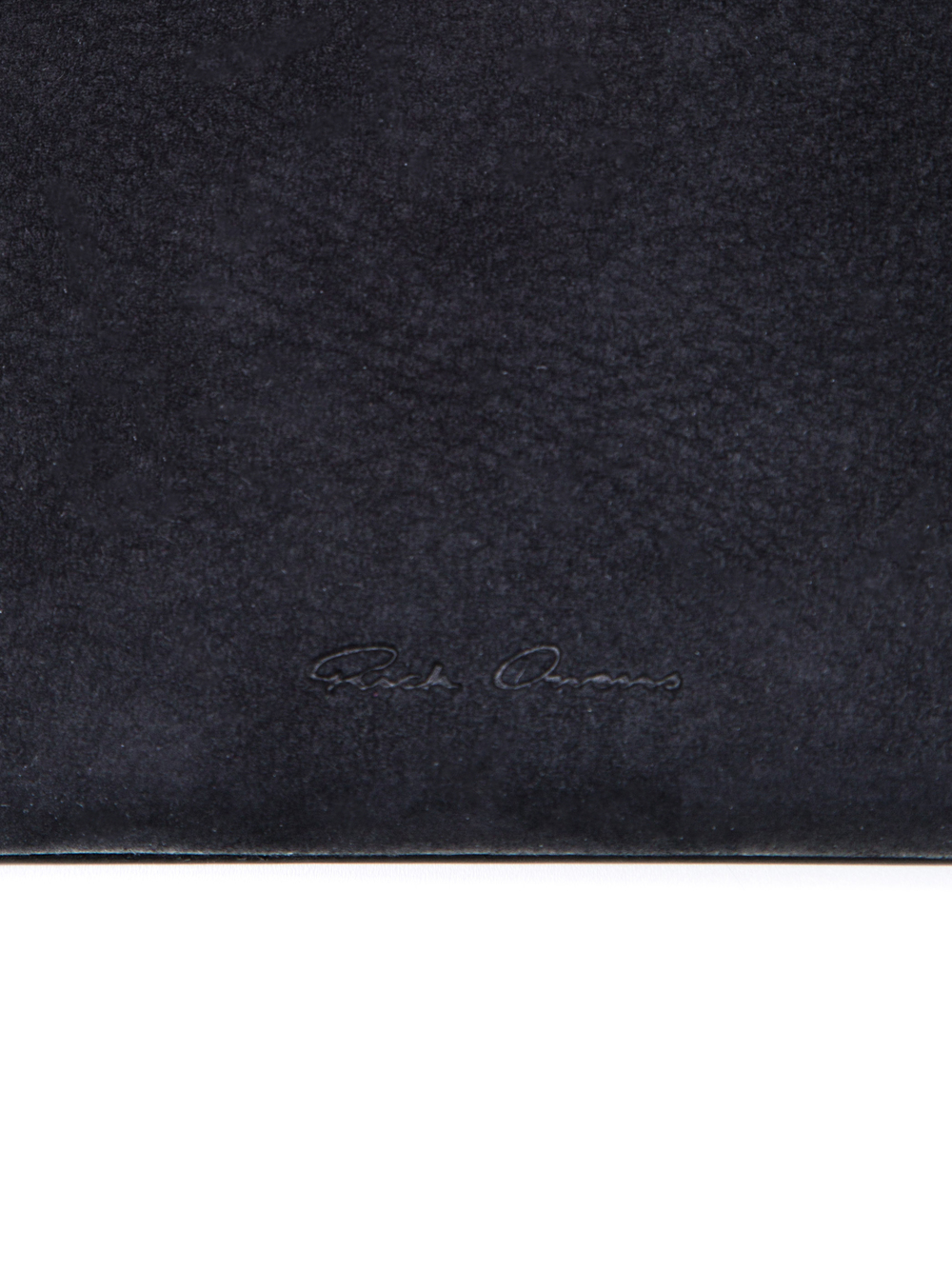 RICK OWENS FLAT WALLET SMALL IN BLACK CALF LEATHER