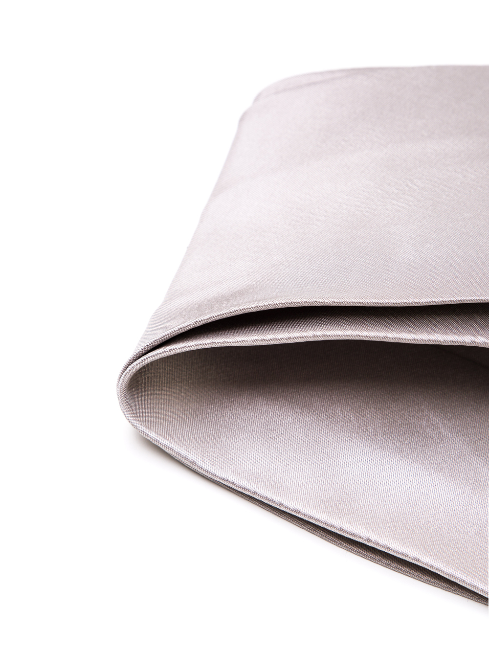 RICK OWENS SASH IN PEARL GREY MEGA DUCHESSE SILK
