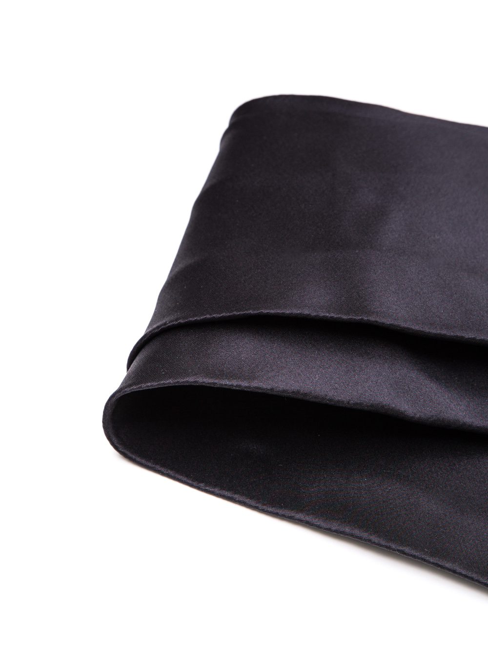 RICK OWENS SASH IN BLACK MEGA DUCHESSE SILK